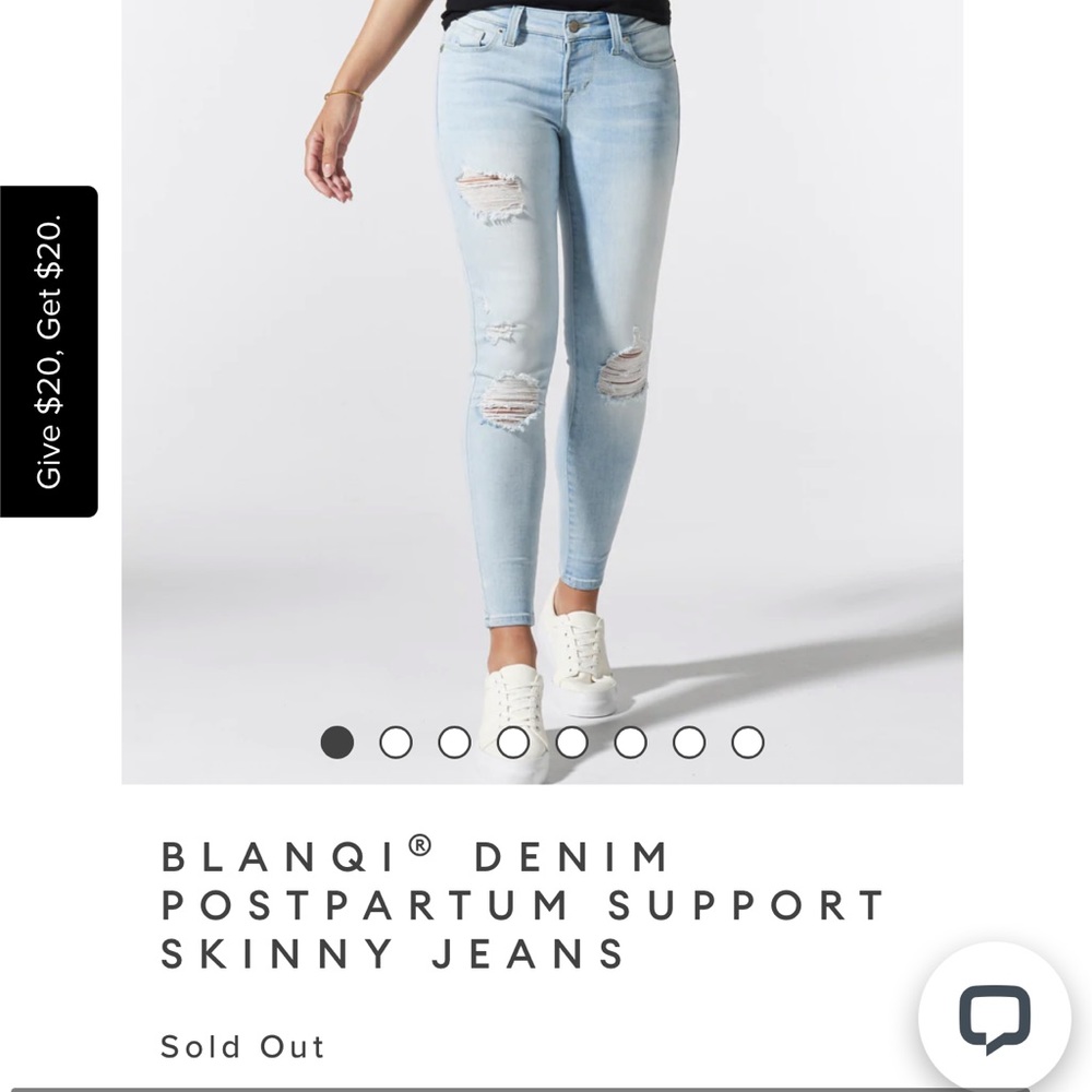 BLANQI Light Wash Blue Maternity Jeans - Picture 4 of 4
